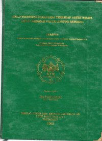 Image of SIKAP WISATAWAN NUSANTARA TERHADAP OBYEK WISATA TAMAN REKREASI PANTAI KARTINI REMBANG