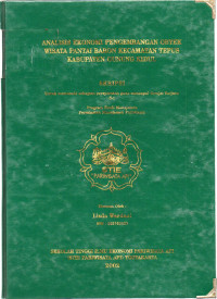 Image of ANALISIS EKONOMI PERKEMBANGAN OBYEK WISATA PANTAI BARON KECAMATAN TEPUS KABUPATEN GUNUNG KIDUL