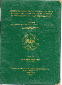 Image of ANALISIS STRATEGI PEMASARAN PARIWISATA UNTUK MENINGKATKAN JUMLAH KUNJUNGAN WISATAWAN DI KABUPATEN NGADA - NUSA TENGGARA TIMUR