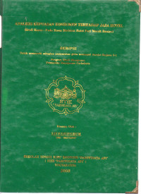 Image of ANALISIS KEPUASAN KONSUMEN TERHADAP JASA HOTEL (STUDI KASUS : PADA ROOM DEVISION HOTEL FERI MERAK BANTEN)