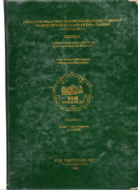Image of PENGARUH PELATIHAN DAN PENGEMBANGAN TERHADAP PRODUKTIVITAS KARYAWAN INNA GARUDA YOGYAKARTA