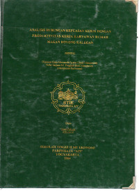 Image of ANALISIS HUBUNGAN KEPUASAN KERJA DENGAN PRODUKTIVITAS KERJA KARYAWAN RUMAH MAKAN BOYONG KALEGAN
